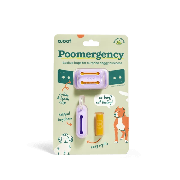 Poomergency Collar Clip and Keyring with 3 Backup Bags