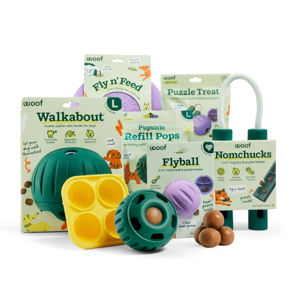 Healthier Enrichment Pack: Mainan 2-in-1, Pupsicle, dan Camilan