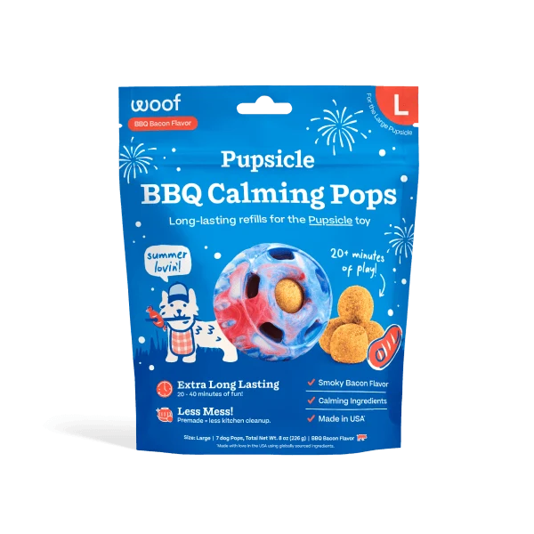 BBQ Calming Pops for Long-Lasting Play with Real Bacon
