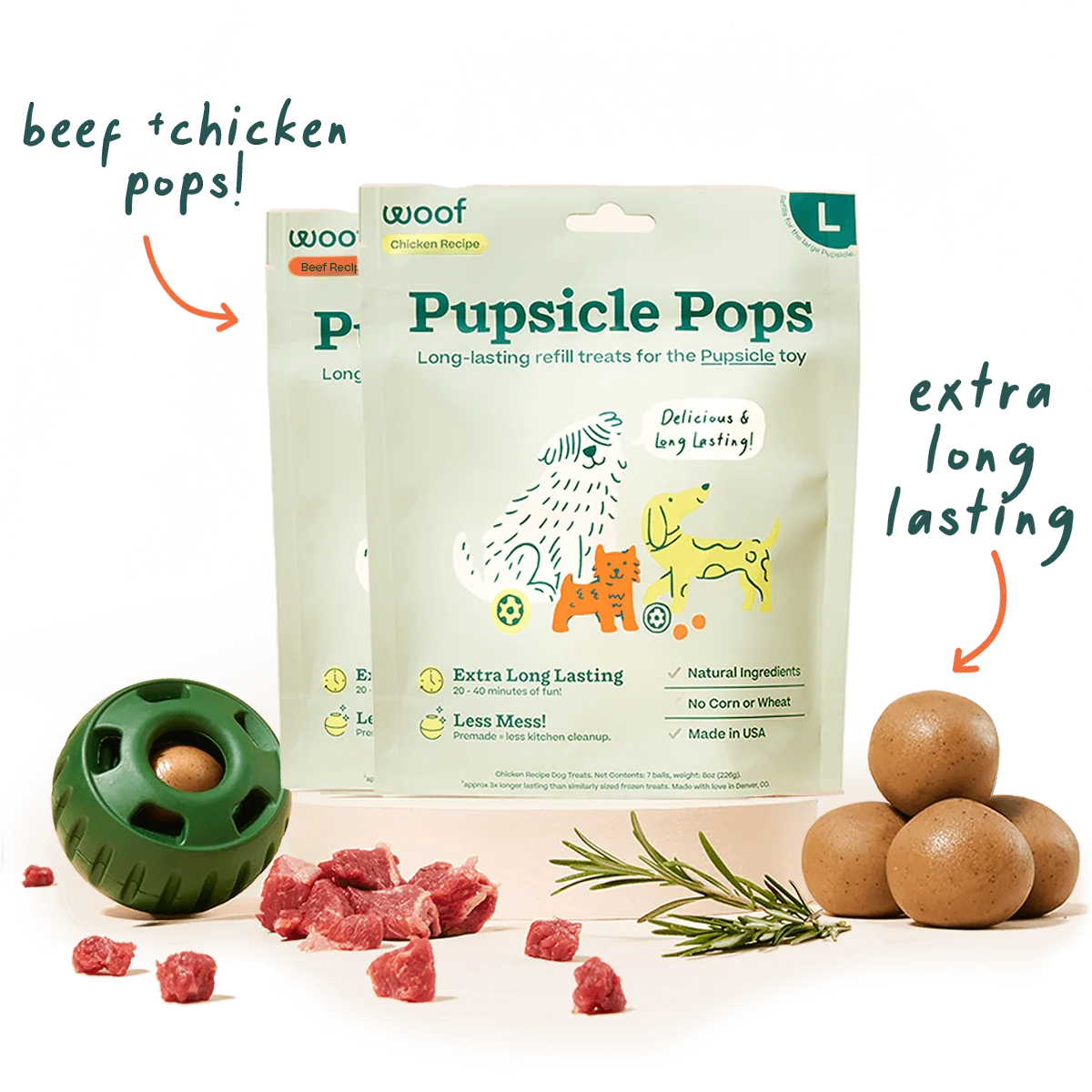 Pupsicle Pops Mix Pack with Beef and Chicken Flavors